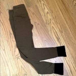 Brown Ribbed Fabletics Leggings